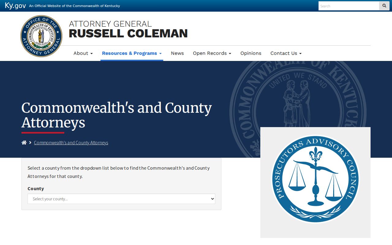 Official Kentucky prosecutor directory for Magoffin County and the 36th Judicial Circuit