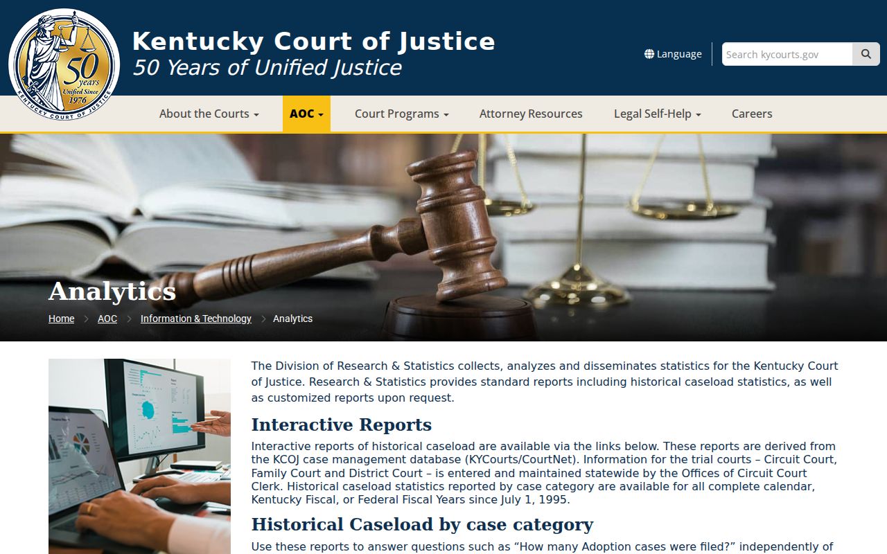 Kentucky court statistics for Magoffin County criminal records