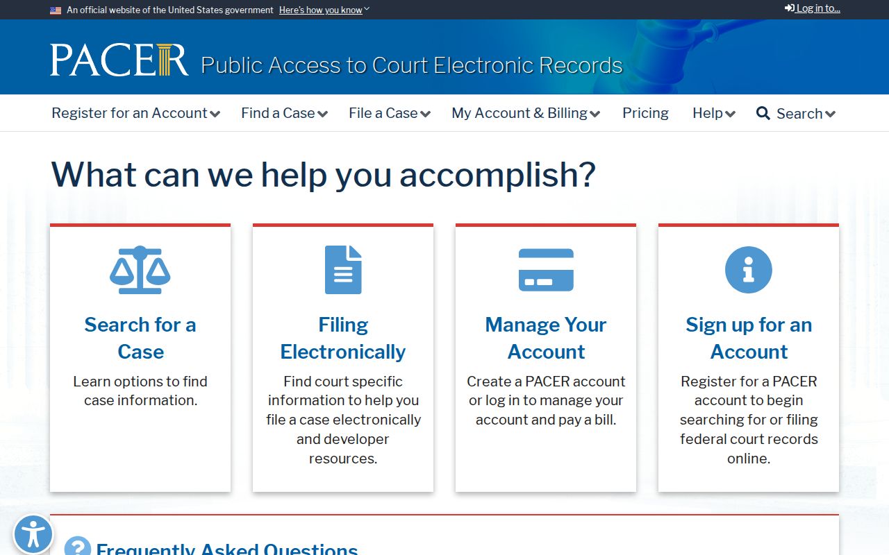 PACER federal case search for Salyersville criminal records